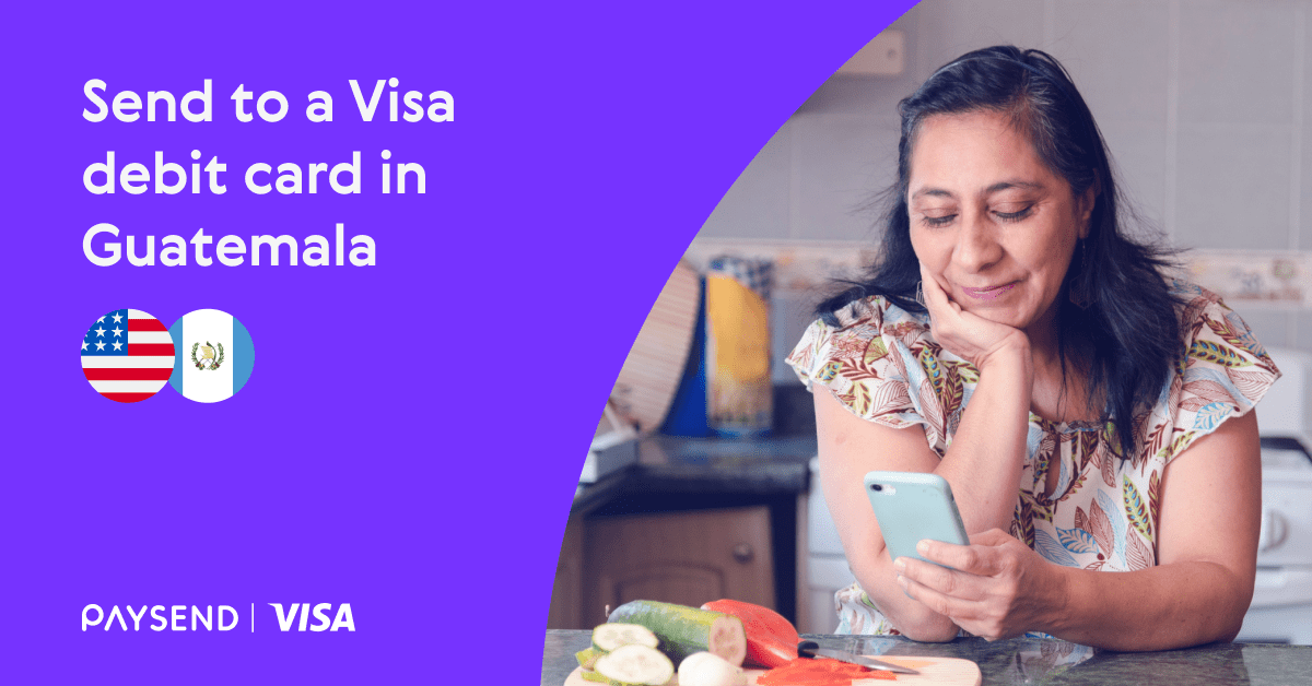 How to transfer money to Visa debit cards in Guatemala